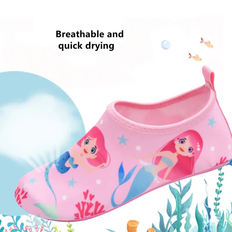 Children Water Beach Shoes Girls Swimming Shoes Quick-Drying Aqua Shoes Boys Soft Floor Indoor Slipper Snorkeling Swim Socks