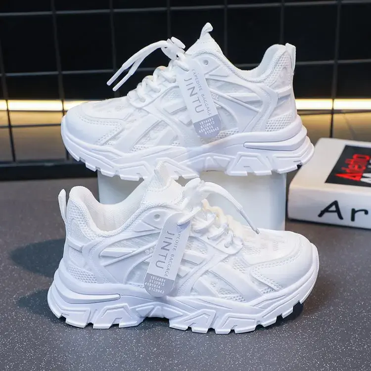 New 2023 Spring Summer Comfortable Breathable Running Shoes Children's Sneakers Student White Shoes Kids Casual Shoes