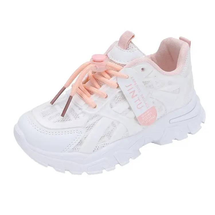 New 2023 Spring Summer Comfortable Breathable Running Shoes Children's Sneakers Student White Shoes Kids Casual Shoes
