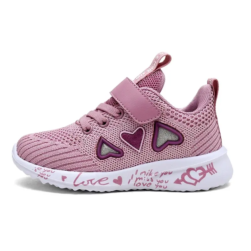 Girls Casual Shoes Light Mesh Sneakers Kids Summer Children Spring Autumn Tenis Cute Sport Cartoon Female Running Sock Footwear
