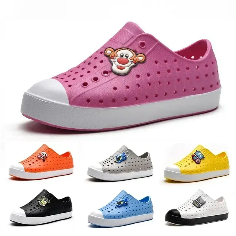 New Kids Cave Shoes Summer Sandals Boy Girl Garden Clogs EVA Slip on Sports Sandals Unisex Lightweight outdoor beach water shoes