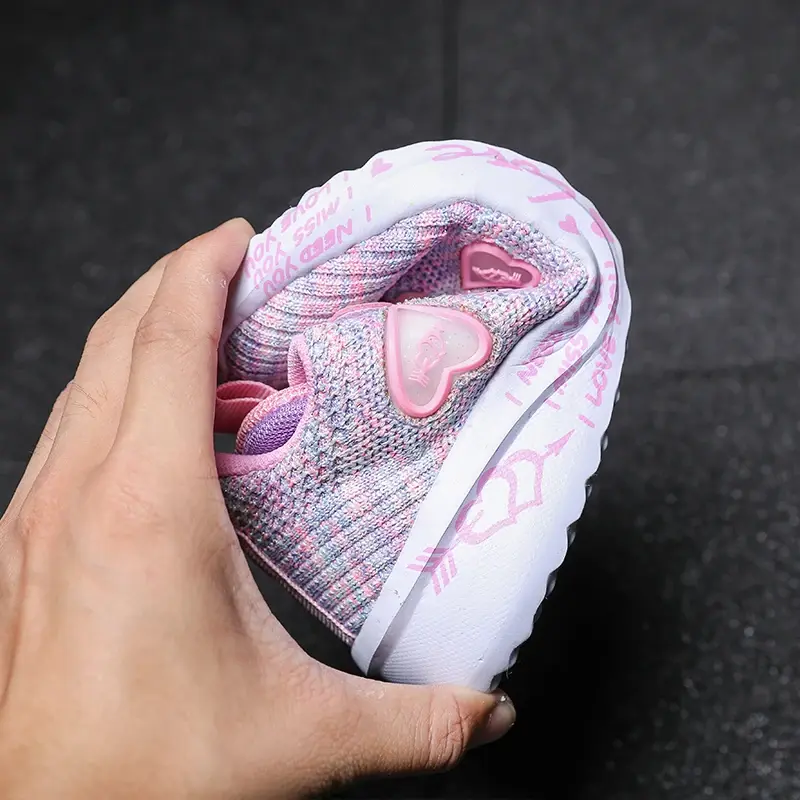 Girls Casual Shoes Light Mesh Sneakers Kids Summer Children Spring Autumn Tenis Cute Sport Cartoon Female Running Sock Footwear