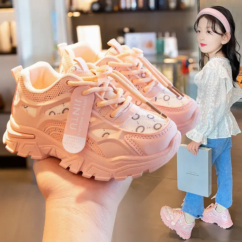 Children's Running Shoes Hot Sale Of The Season New Style Spring Summer Student Dad Shoes Boys Girls Fashionable Sports Sneakers