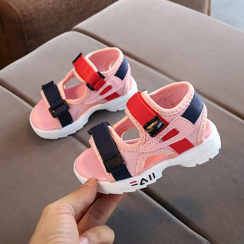 2020 summer new children's sandals baby toddler shoes girls beach shoes soft bottom non-slip boys sports sandals leisure 21-30