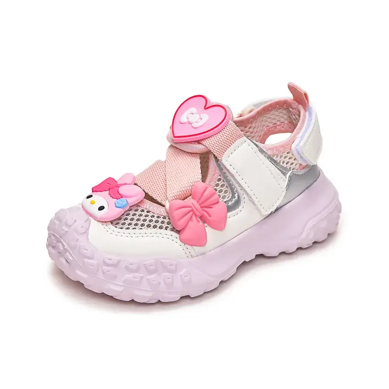 Cinnamoroll My Melody Girl Sports Sandals Sanrios Breathable Child Kawaii Cartoon Website All-Match Summer Breathable Girl Shoes