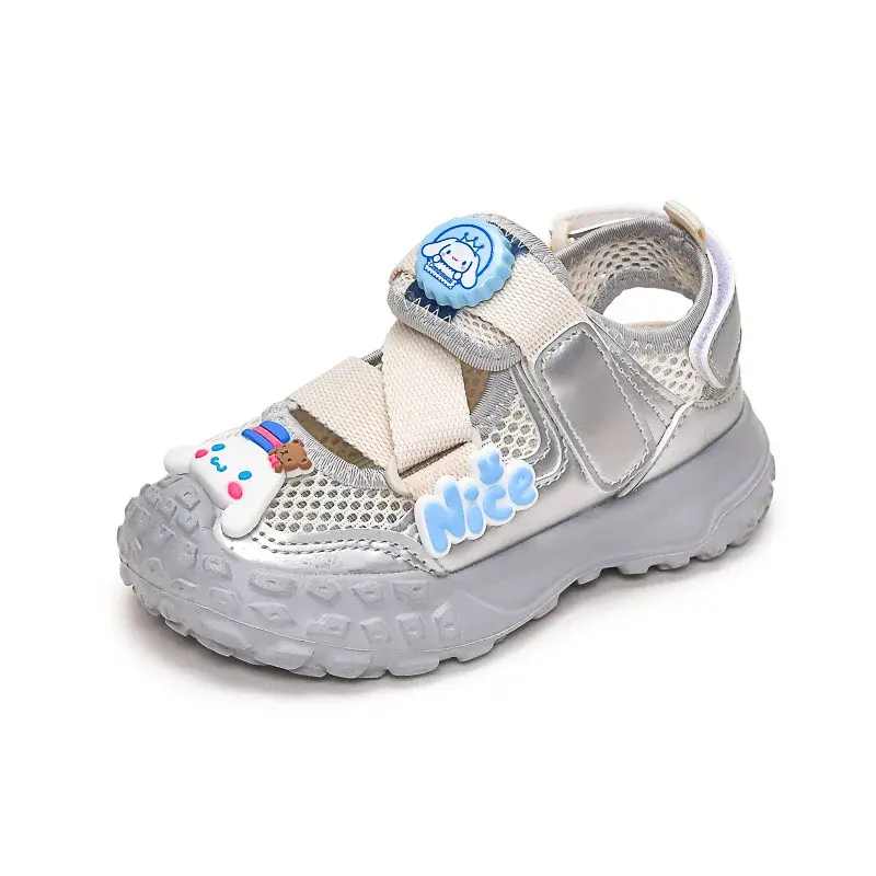 Cinnamoroll My Melody Girl Sports Sandals Sanrios Breathable Child Kawaii Cartoon Website All-Match Summer Breathable Girl Shoes