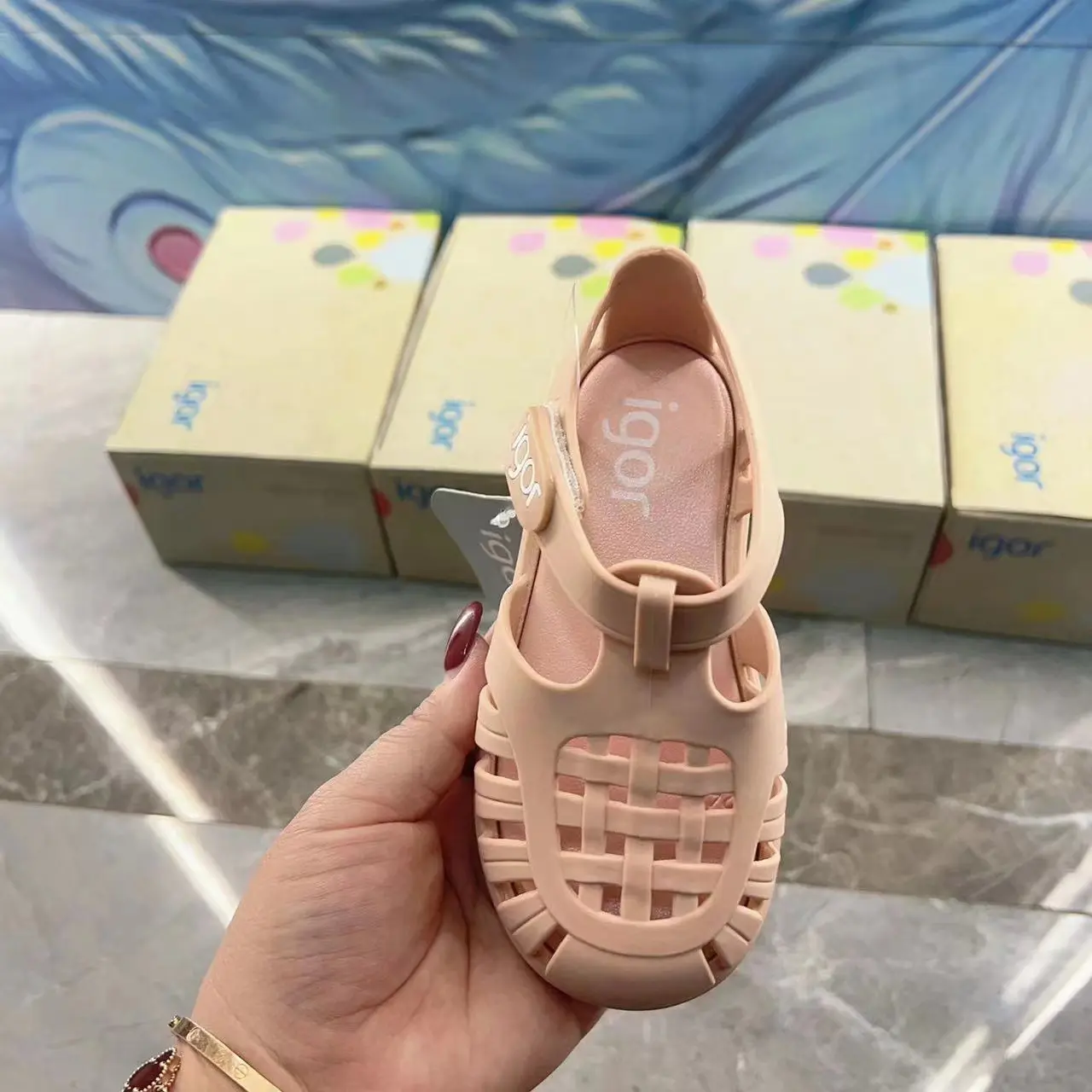 Boys Girls' Solid Color Casual Baotou Roman Sandals Baby Kids Jelly Beach Shoes Children's Soft Sole Non-slip Sandals SO125