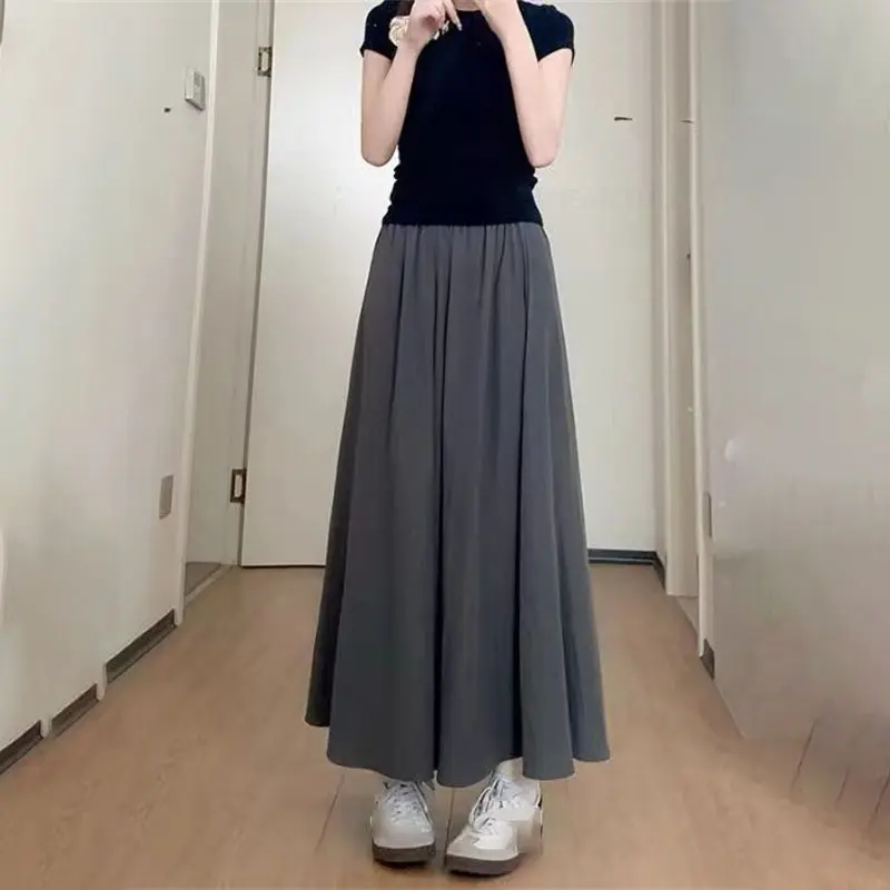 Summer New Girls Dress Pants Solid Versatile Fashion Thin Children Straight Leg Pant Loose Casual Children Casual Skirt Trousers