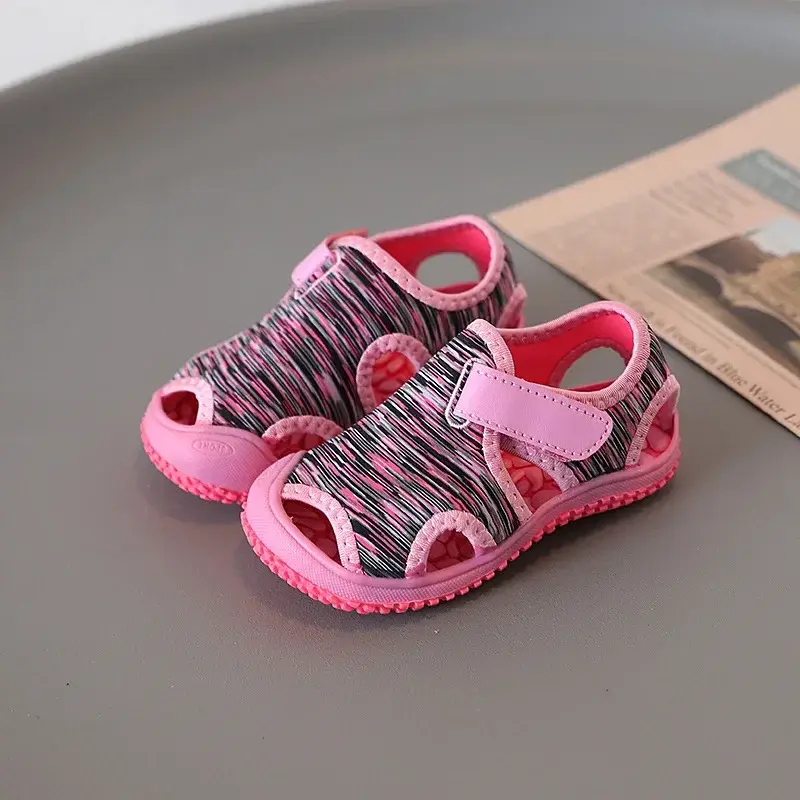 Summer Baby Girl Boy Sandals Children Beach Sandals Soft Bottom Non-slip Infant Toddler Shoes Outdoor Anti-collision Kids Shoes