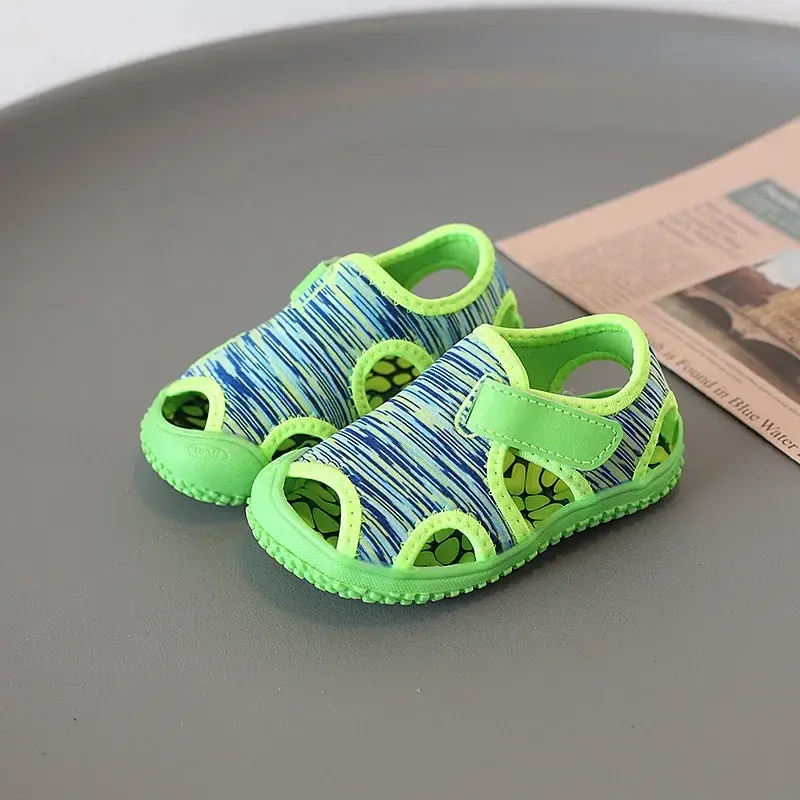 Summer Baby Girl Boy Sandals Children Beach Sandals Soft Bottom Non-slip Infant Toddler Shoes Outdoor Anti-collision Kids Shoes