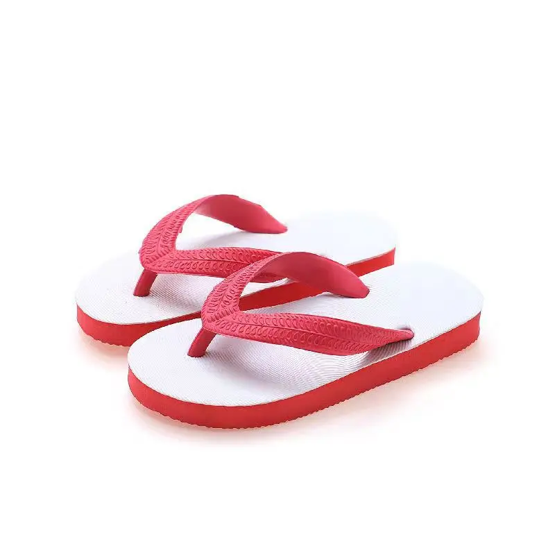 Children's slippers, fashionable parent-child flip flops, anti slip rubber sandals for boys and girls aged 3-12, beach sandals f