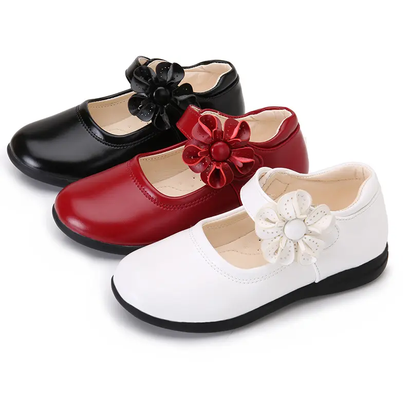 Fashion Girls Shoe Versatile Comfort Leather Shoes New Casual Princess Shoes Soft Soled Non Slip Sandals Middle-aged Kid Loafers