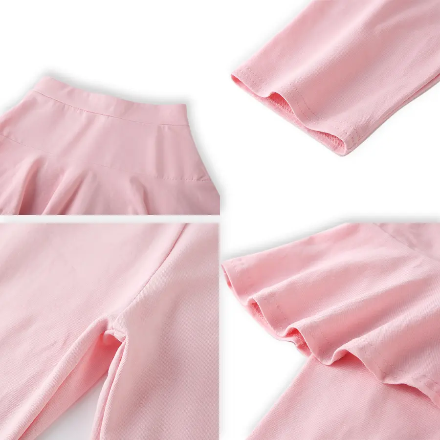 SheeCute Summer Girls Knee-length Skinny Cotton Leggings Baby Kids Candy Color Pants With Skrit RB001
