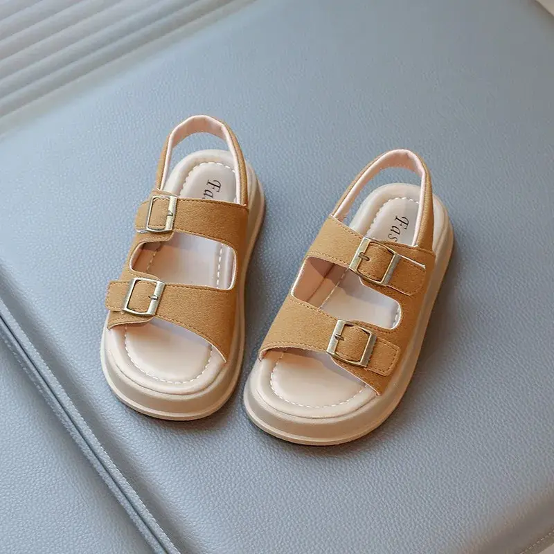 2025 Children Sandals for Girls and Boys Summer New Fashionable Korean Style Comfortable Soft Sole Casual Cute Beach Shoes