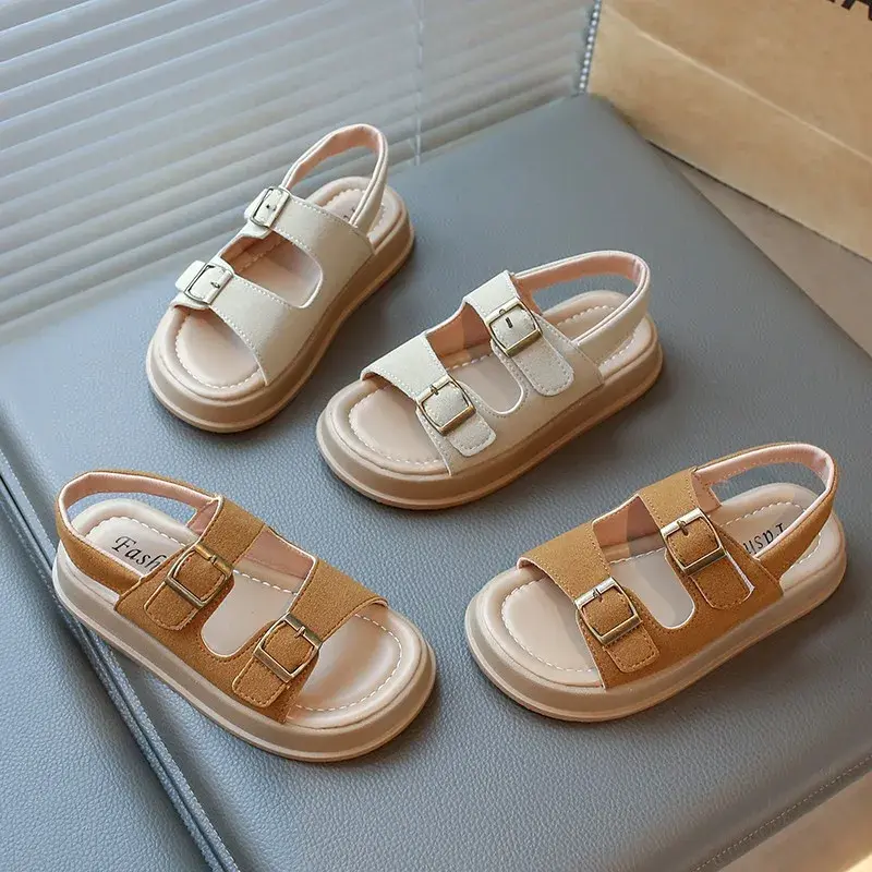 2025 Children Sandals for Girls and Boys Summer New Fashionable Korean Style Comfortable Soft Sole Casual Cute Beach Shoes