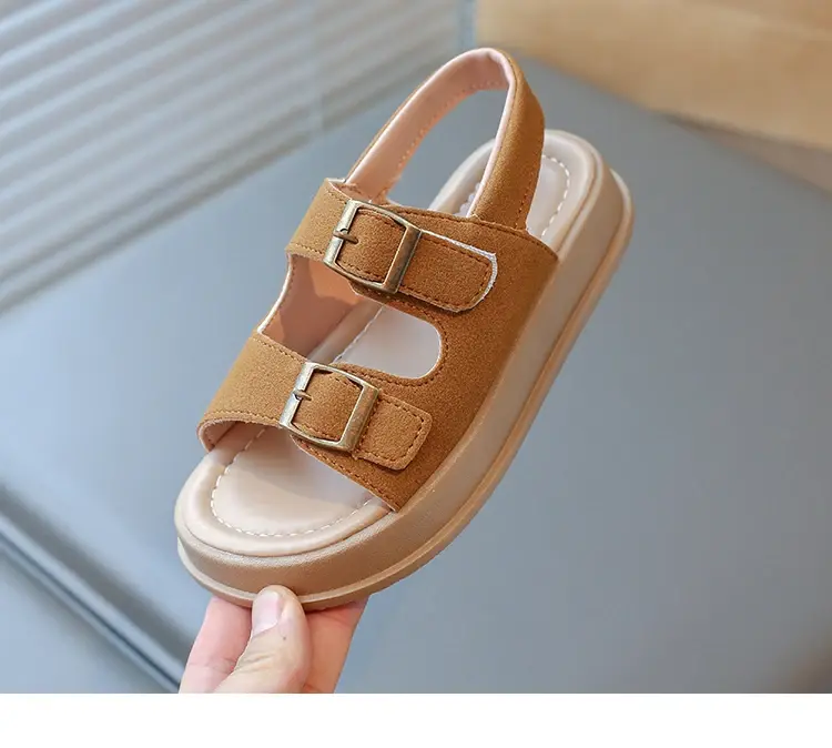 2025 Children Sandals for Girls and Boys Summer New Fashionable Korean Style Comfortable Soft Sole Casual Cute Beach Shoes