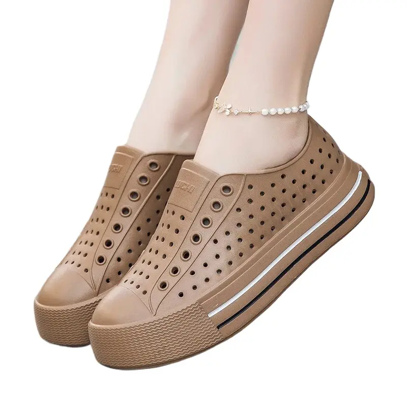 Daily Casual Breathable Waterproof Beach Summer Girls'  High Quality Children's  Soft Vamp Hollow Out Design  Wading Suitable