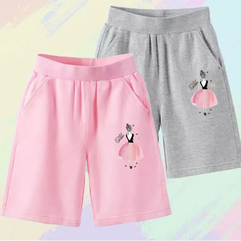 Girls Cotton Summer Kids Shorts Girl Flower Butterfly Short Baby Casual Pant Children Short Pant Boy Sport Clothing Outwear