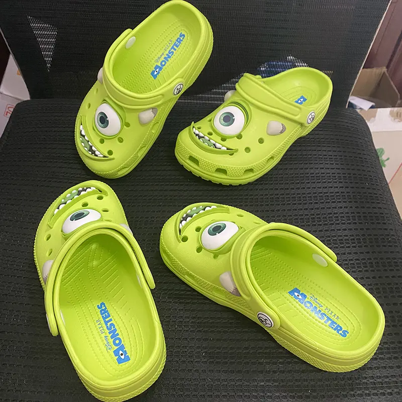New Cartoon Mike Summer Anti-Slip Outdoor Casual Beach Shoes Monster Big Eyes Hole Slippers Comfortable Breathable Sandals Gifts