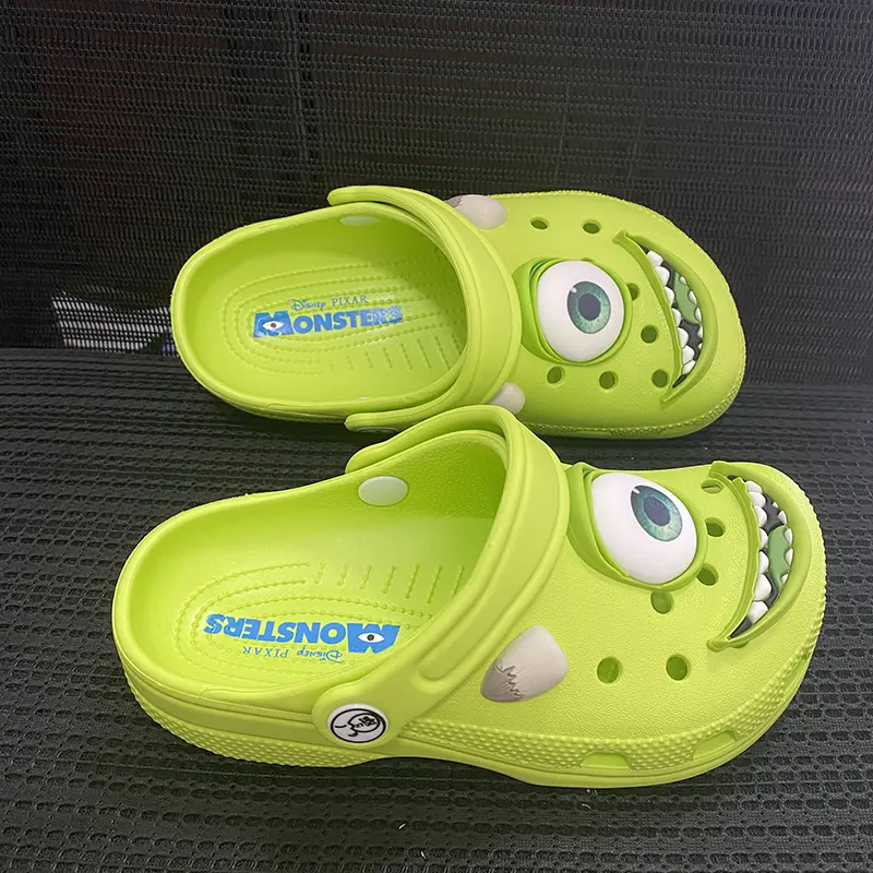 New Cartoon Mike Summer Anti-Slip Outdoor Casual Beach Shoes Monster Big Eyes Hole Slippers Comfortable Breathable Sandals Gifts