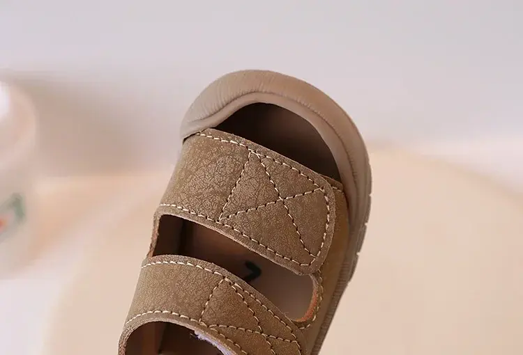 Simple Women's Baby Shoes Anti-collision Soft Bottom Sandals For Boys Ages 1-3 Learning To Walk Beach Shoes