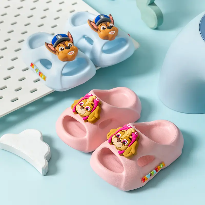 New Summer Children's Amine Slides Boys Outdoor Non-slip Soft Soled Sandals Home Girls Baby Slippers By PAW Patrol