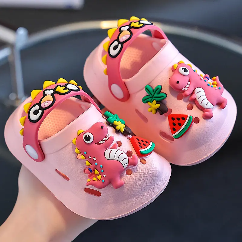 Outdoor Beach Slippers Children's Garden Shoes Trendy Crocodile Soft Sole Sandals For Baby Breathable Non-slip For Indoor