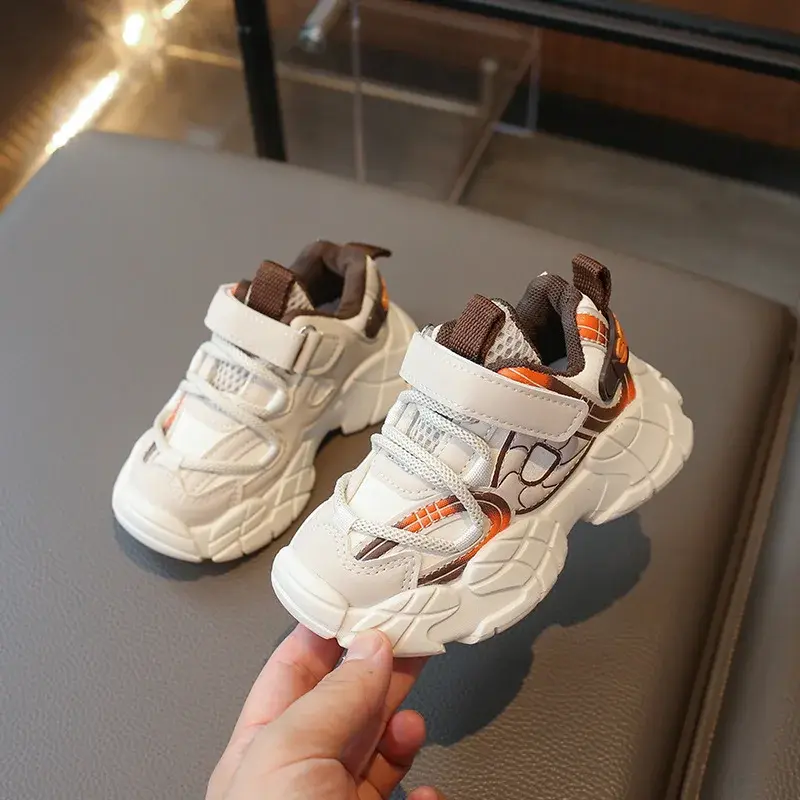 Children Casual Sneakers for Girls Boys 2024 Autumn New Fashion Korean Style Anti-slippery Baby Learning Walking Versatile Shoes