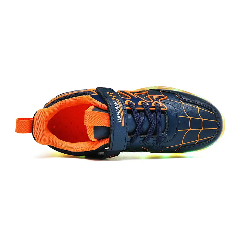 YUNICUS LED Light Shoes Children's Shoes Children's Flyknit Sneakers Boys USB Charging Luminous Shoes