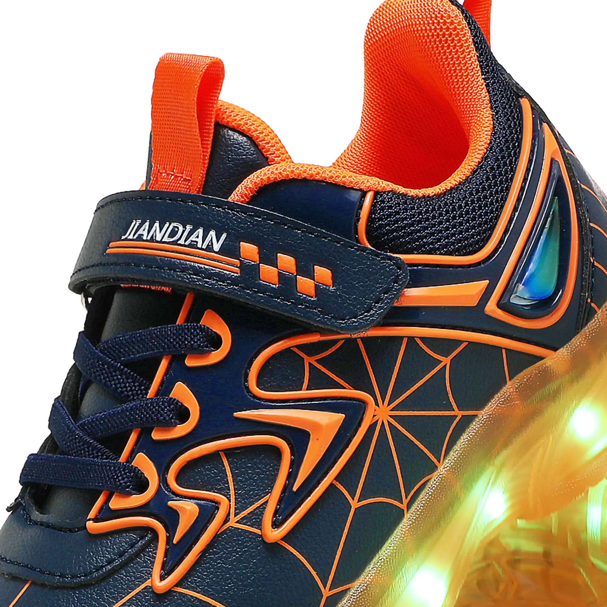 YUNICUS LED Light Shoes Children's Shoes Children's Flyknit Sneakers Boys USB Charging Luminous Shoes