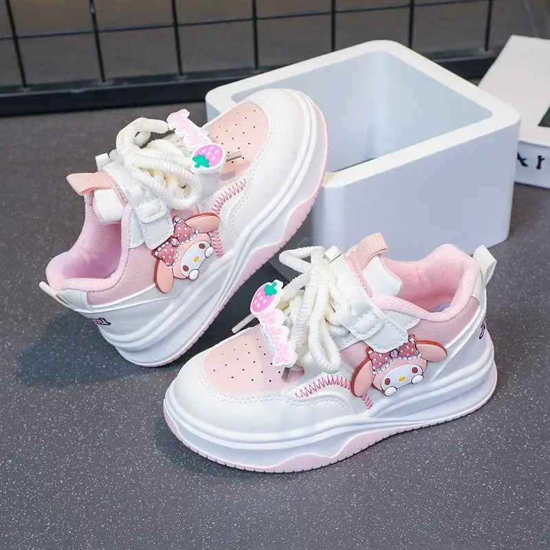 Sanrio hello kitty fall new children sneakers girls running sports shoes platform childerns kuromi cartoon casual shoes