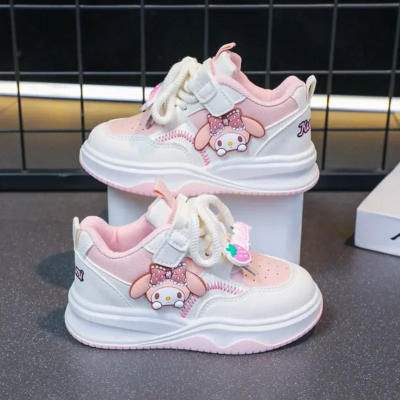 Sanrio hello kitty fall new children sneakers girls running sports shoes platform childerns kuromi cartoon casual shoes