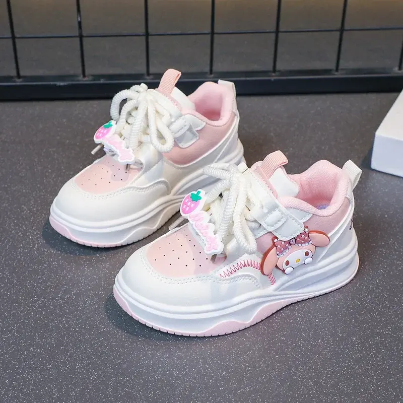 Sanrio hello kitty fall new children sneakers girls running sports shoes platform childerns kuromi cartoon casual shoes