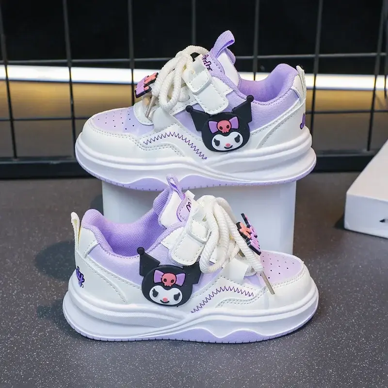 Sanrio hello kitty fall new children sneakers girls running sports shoes platform childerns kuromi cartoon casual shoes