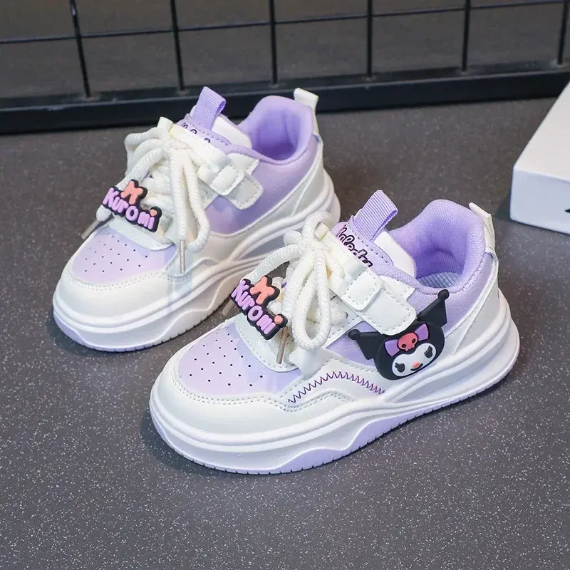 Sanrio hello kitty fall new children sneakers girls running sports shoes platform childerns kuromi cartoon casual shoes