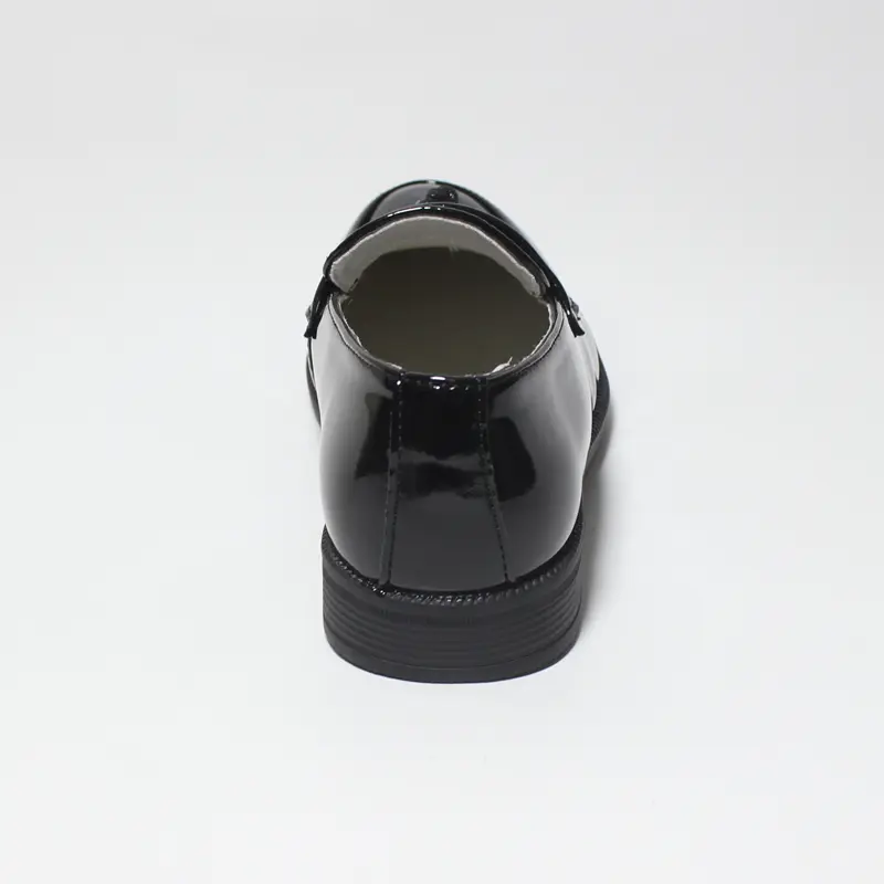 2023 Boys Shoes For Children Teenagers Party Wedding Performance Show Stage Black Casual Flats Kids Patent PU Leather Shoes Soft