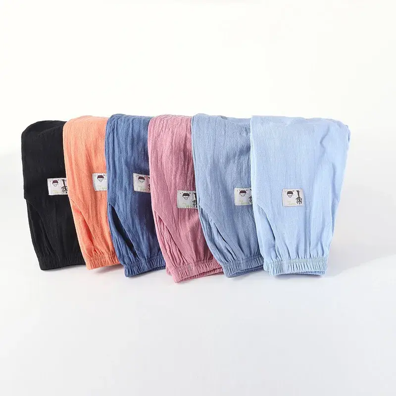 Summer Kids Mosquito-Proof Loose Wide-Leg Pants Airy Lantern Lounge Sleepwear for Boys Girls 2-10Y Comfortable Casual Clothing