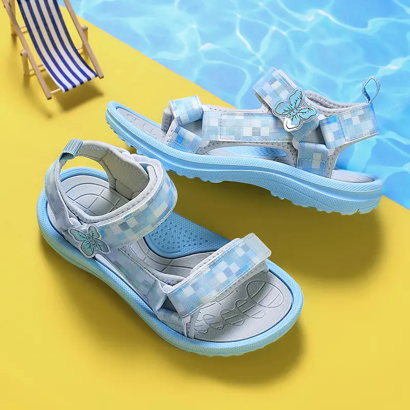 Summer Children Sandals Baby Girls Toddler Soft Non-slip Princess Shoes Baby Cute Pearl Princess Dance  Kids Performance Prop