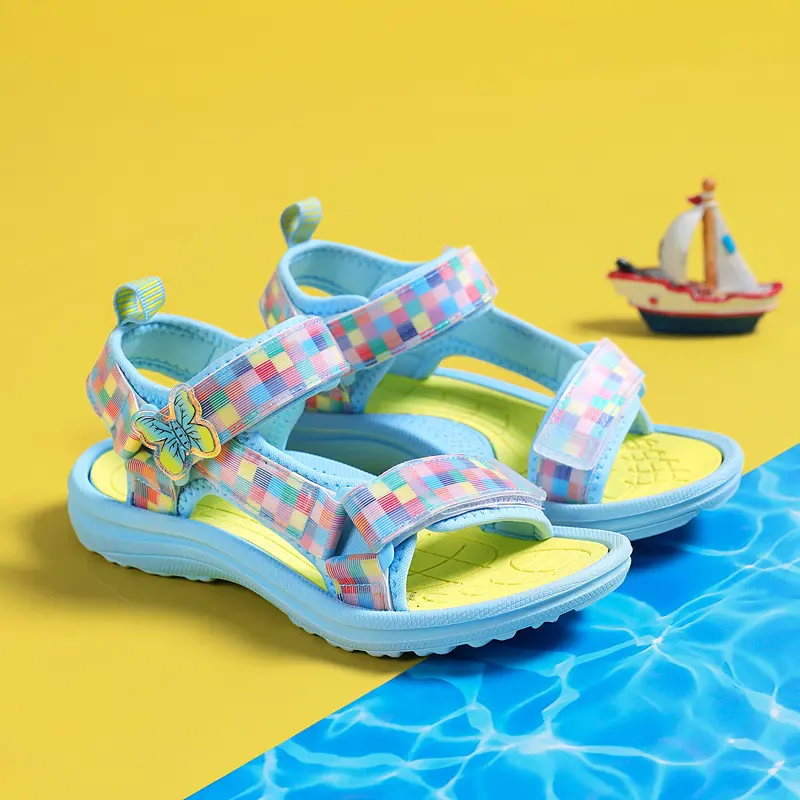 Summer Children Sandals Baby Girls Toddler Soft Non-slip Princess Shoes Baby Cute Pearl Princess Dance  Kids Performance Prop