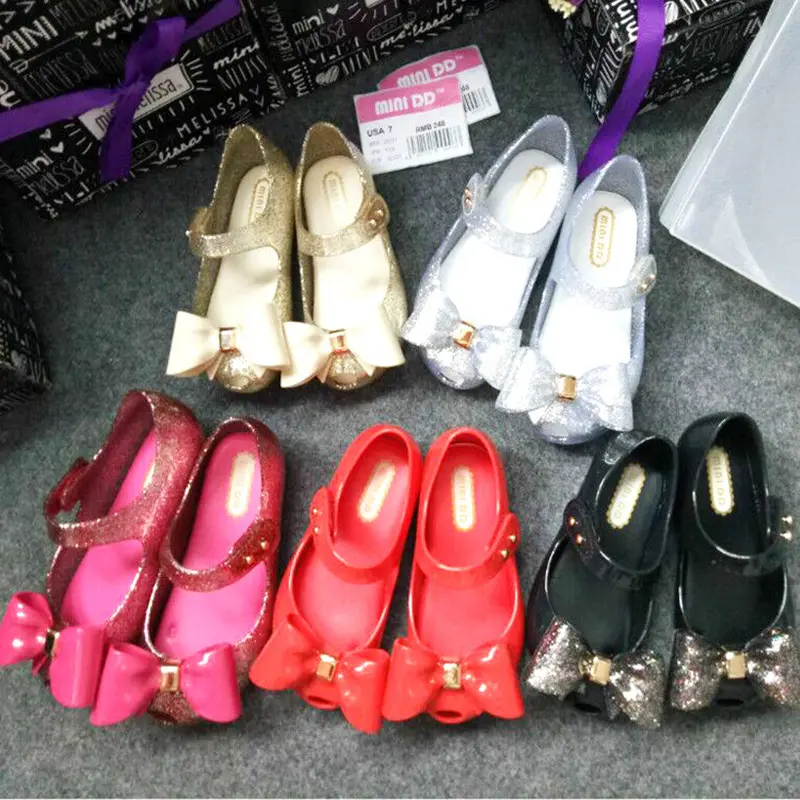2025 Spring And Autumn New Girls' Shoes Bowknot All-match Sandals Princess Shoes Children Baby Infant Fish Mouth Shoes SH19100