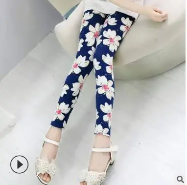 New Style Spring Autumn Children Leggings Flower Butterfly girls pants kids legging