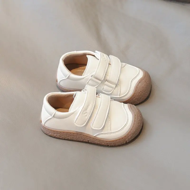 2025New Baby Shoes Microfiber Leather Toddler Boys Barefoot Shoe Star Soft Sole Girls Outdoor  Fashion Kids Leather Shoes