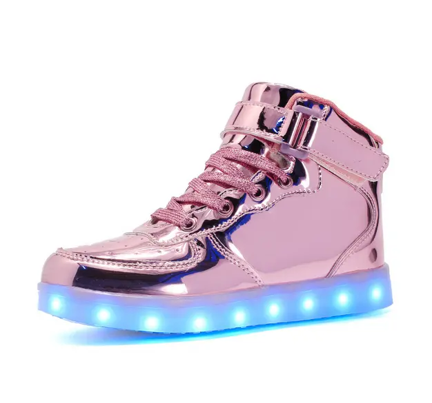 Size 25-46 LED Lights Shoes Glowing Sneakers for Children & Adult Women Men Tennis for Kids Boys Girls Luminous Slippers Boots