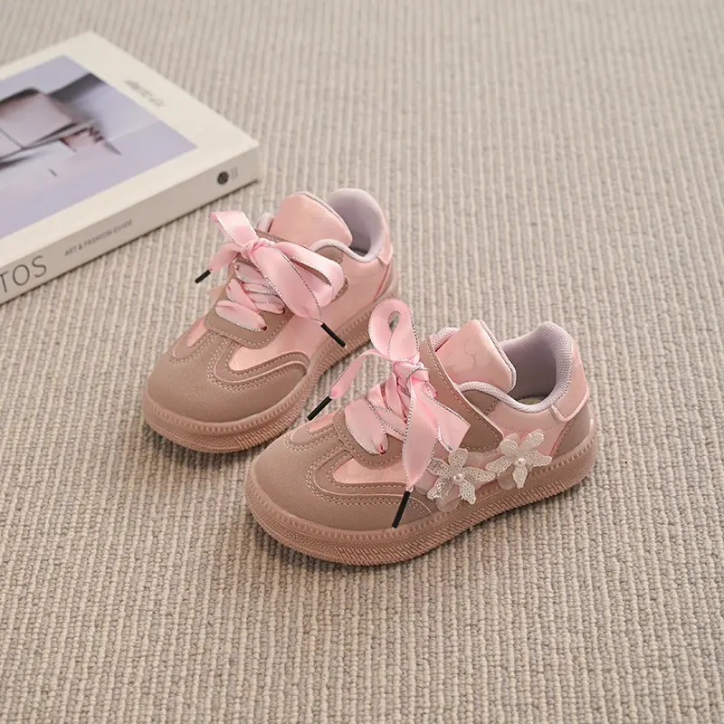 2025 New Children's Fashion Sports Shoes Lightweight Children's Leisure Princess Comfortable Sweet Girl Casual Shoes