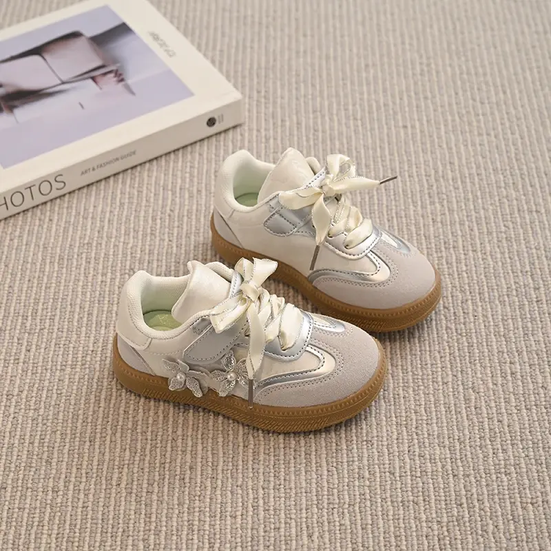 2025 New Children's Fashion Sports Shoes Lightweight Children's Leisure Princess Comfortable Sweet Girl Casual Shoes