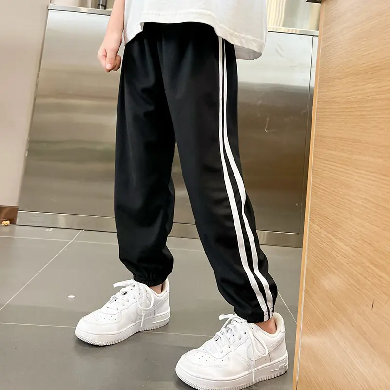 1/3 Pieces Children's summer solid color basic sports pants boys casual Joker elastic waist girl sweet and lovely mosquito pants