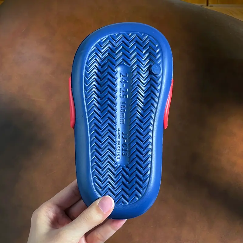 Thick Sole Open Toe Slippers Slip On Children's Sandals Toddler Slides For Boy Summer Spaceman With Rotating Charms Slippers