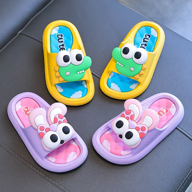 Summer children's slippers indoor anti slip soft sole for boys and girls children's parent-child baby beach slippers