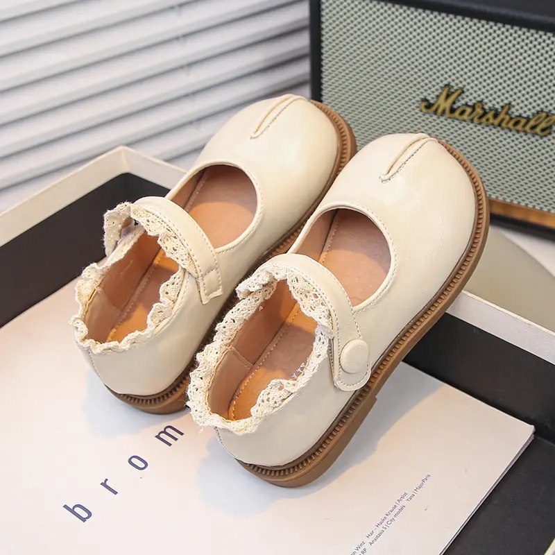 2025 Children Leather Shoes for Girls Spring Autumn New Fashion Korean Style Soft Anti-slippery Versatile Chic Princess Shoes