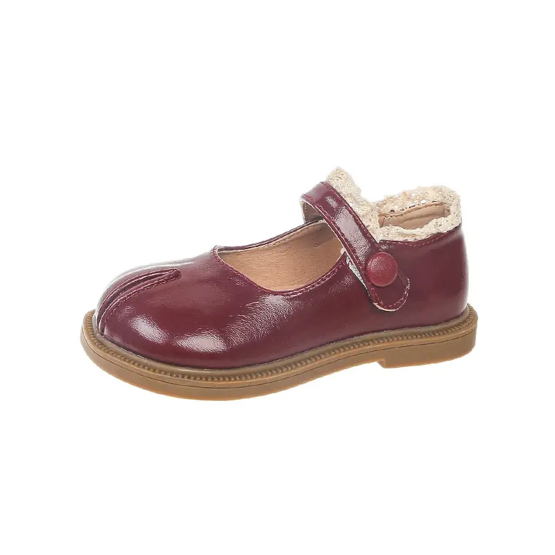 2025 Children Leather Shoes for Girls Spring Autumn New Fashion Korean Style Soft Anti-slippery Versatile Chic Princess Shoes